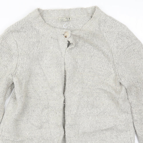 M&Co Womens Beige  Knit Cardigan Jumper Size 10
