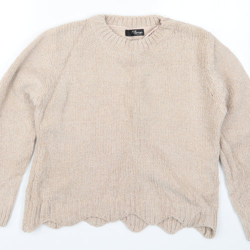 Jane Norman Womens Pink  Knit Pullover Jumper Size 8