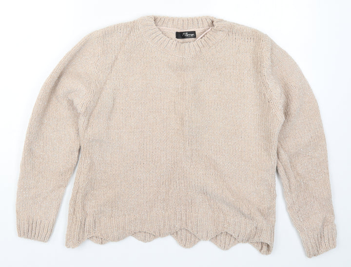 Jane Norman Womens Pink Knit Pullover Jumper Size 8