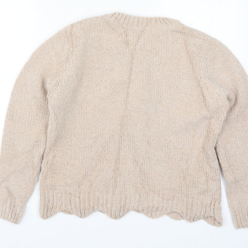 Jane Norman Womens Pink  Knit Pullover Jumper Size 8
