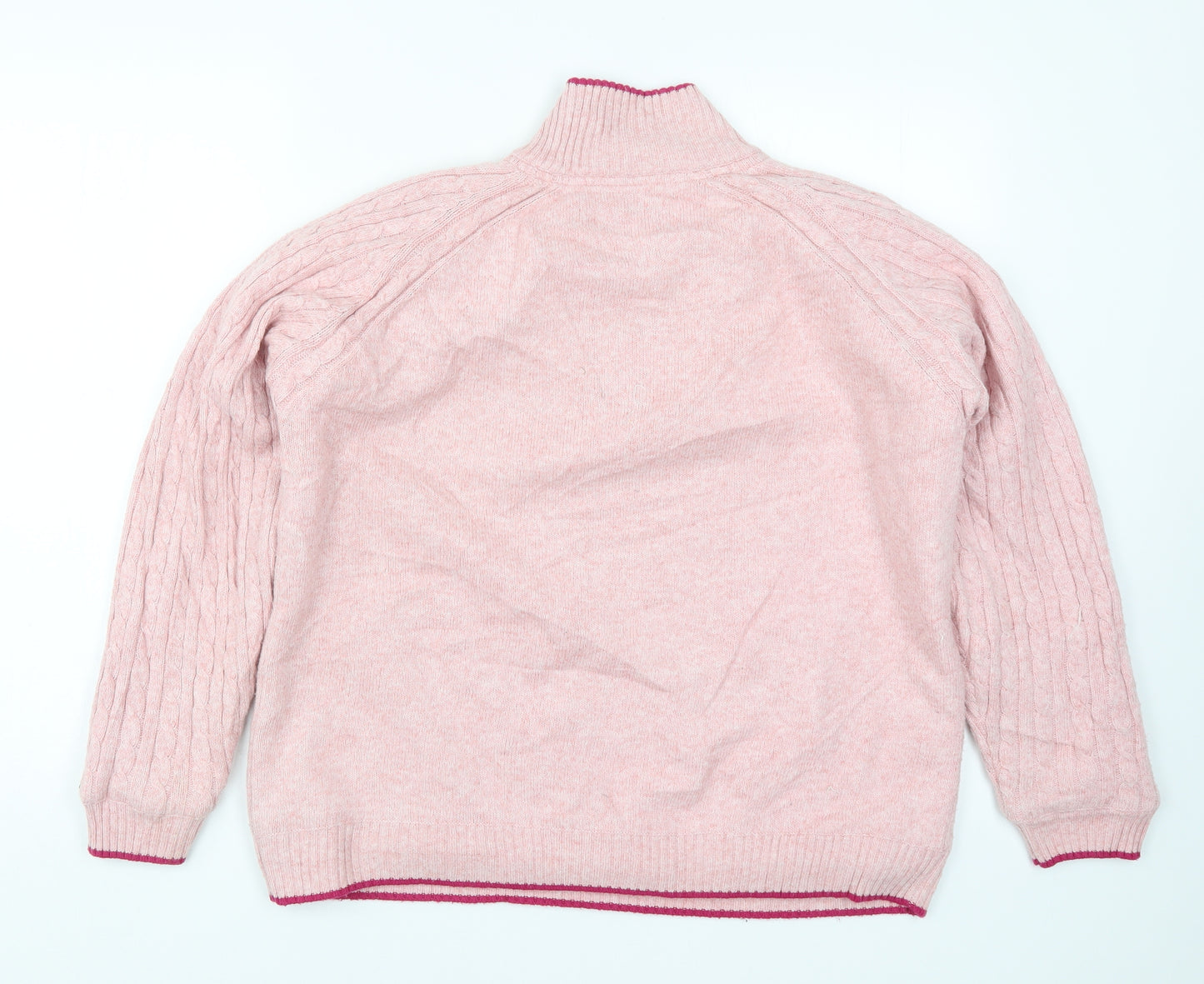Marks and Spencer Womens Pink  Knit Pullover Jumper Size 14