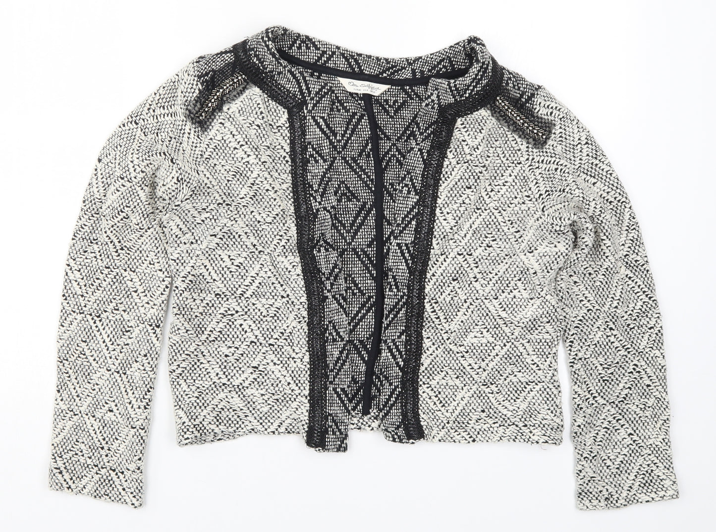 Miss Selfridge Womens Ivory Geometric  Jacket  Size 12