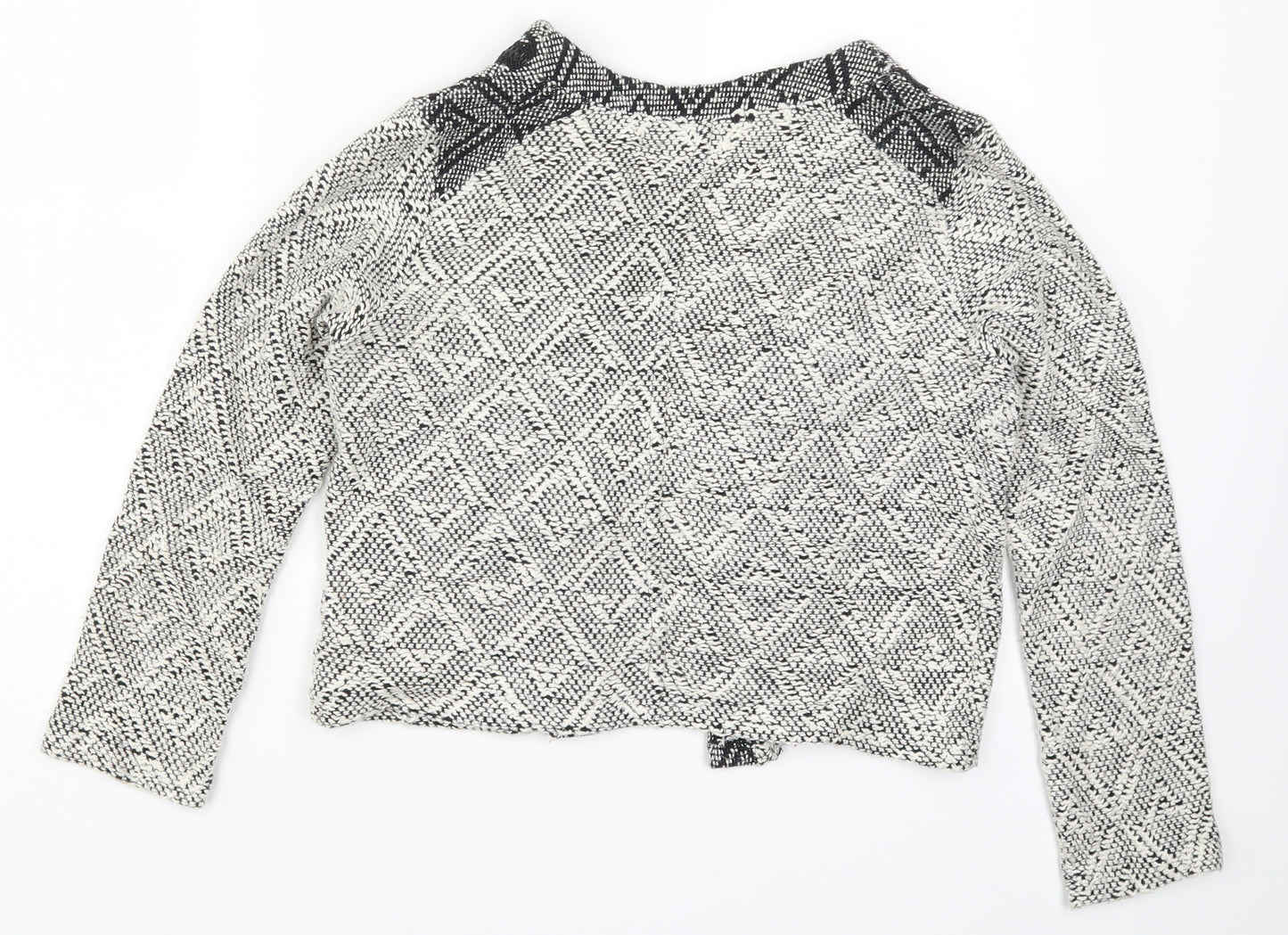 Miss Selfridge Womens Ivory Geometric  Jacket  Size 12