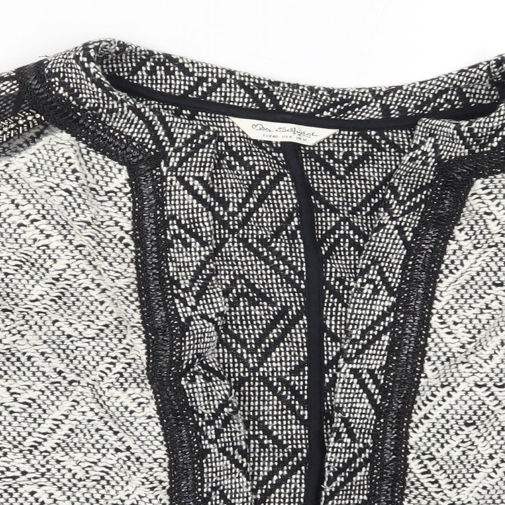 Miss Selfridge Womens Ivory Geometric  Jacket  Size 12