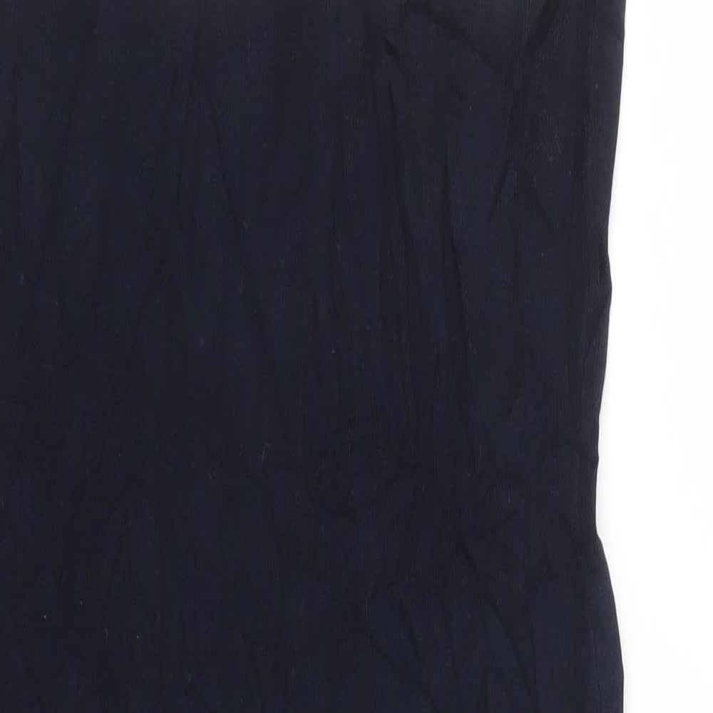 Warehouse Womens Blue Striped  Pencil Dress  Size 10  - Red