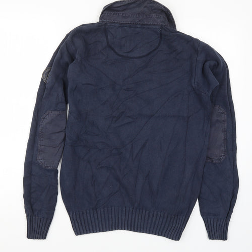 GANT Mens Blue  Knit Pullover Jumper Size M