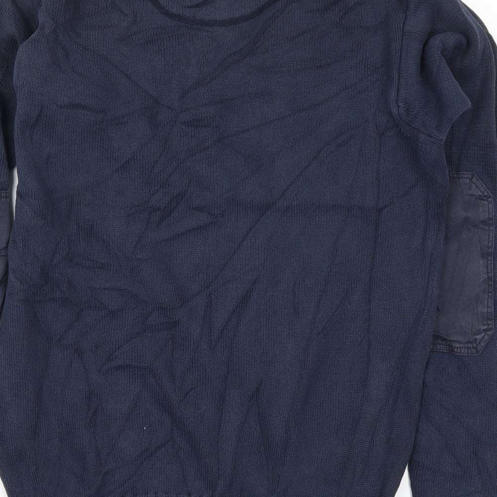 GANT Mens Blue  Knit Pullover Jumper Size M
