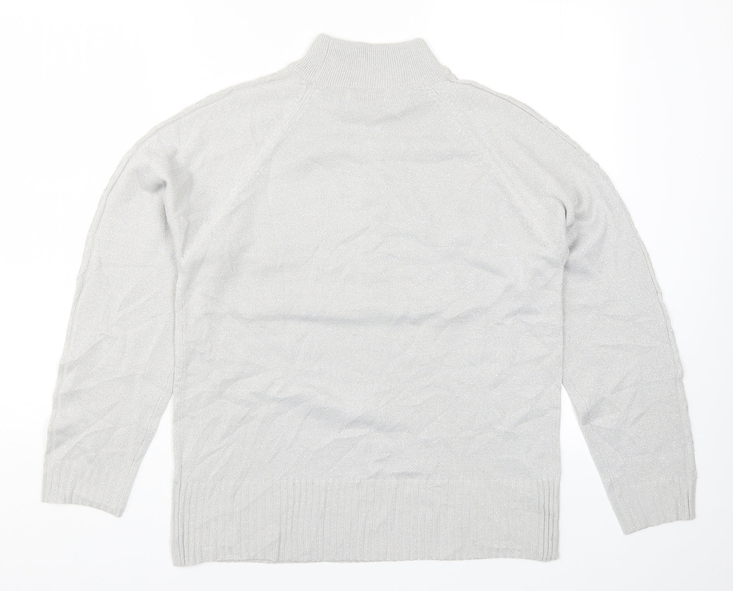 Bonmarché Womens Grey  Knit Pullover Jumper Size S