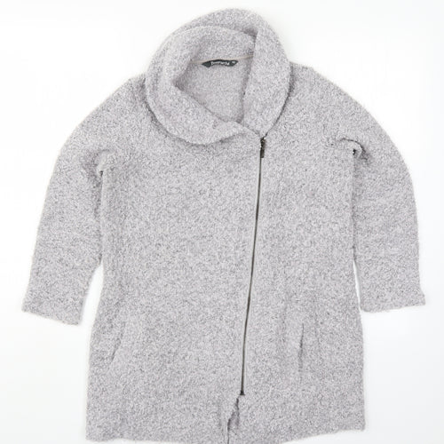 Bonmarché Womens Grey   Jacket Coatigan Size XS