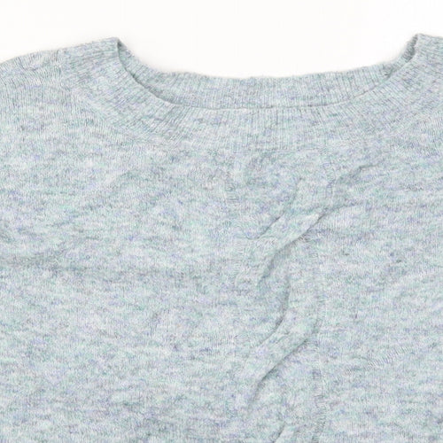 Marks and Spencer Womens Blue  Knit Pullover Jumper Size 14