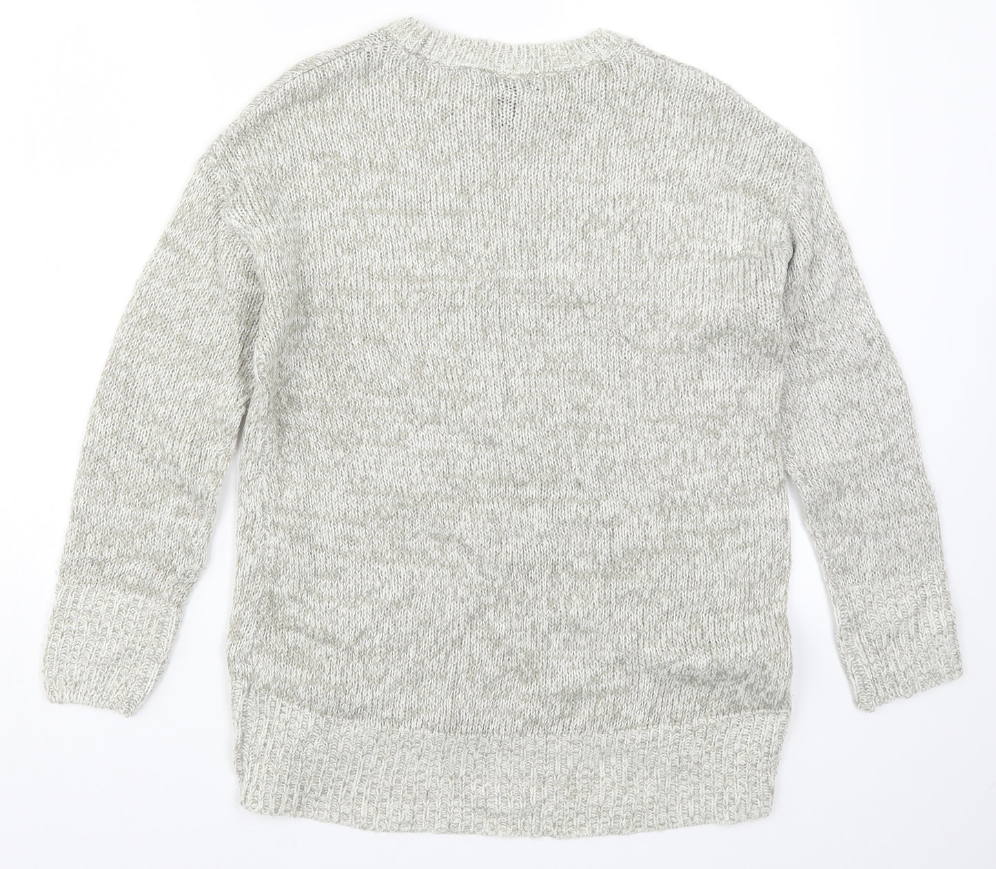 New Look Womens Grey  Knit Pullover Jumper Size S