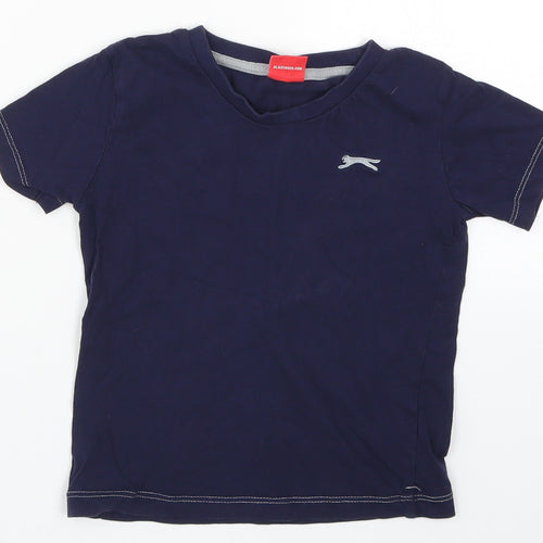 Slazenger Boys Blue   Basic T-Shirt Size 5-6 Years