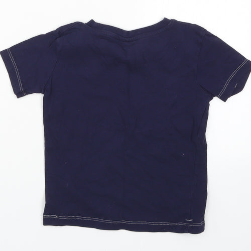 Slazenger Boys Blue   Basic T-Shirt Size 5-6 Years