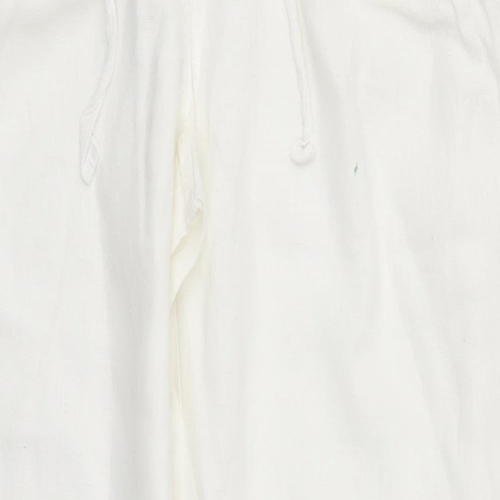 F&F Womens White   Trousers  Size 16 L31 in