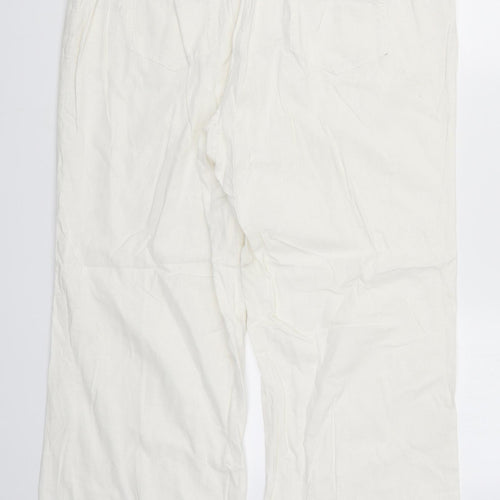 BHS Womens White   Trousers  Size 18 L28 in