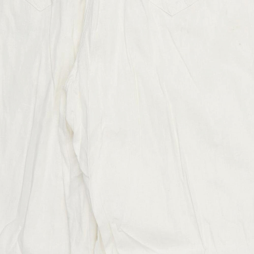 BHS Womens White   Trousers  Size 18 L28 in