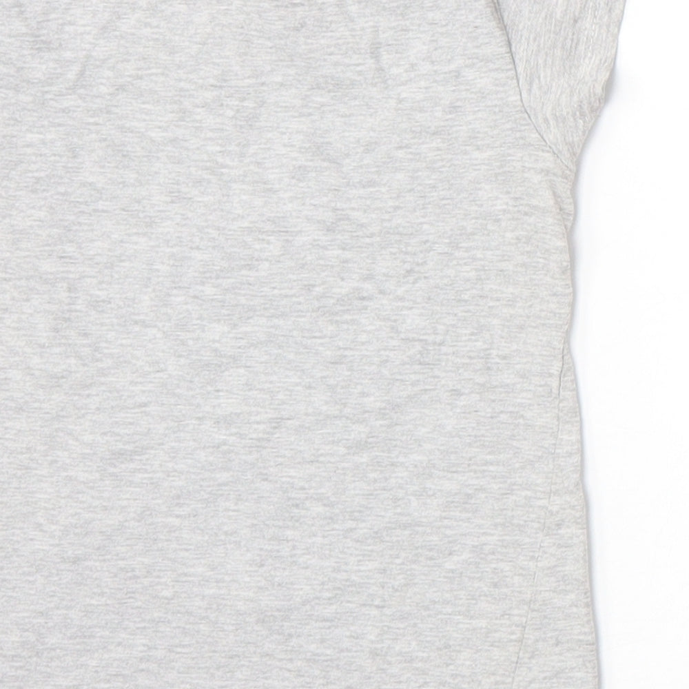 Primark Girls Grey   Basic T-Shirt Size 5-6 Years  - Happy