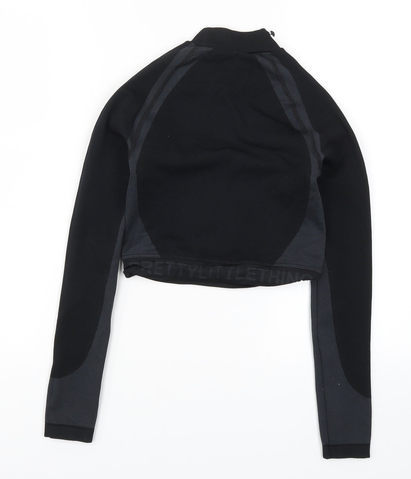 PRETTYLITTLETHING Womens Black   Cropped T-Shirt Size M