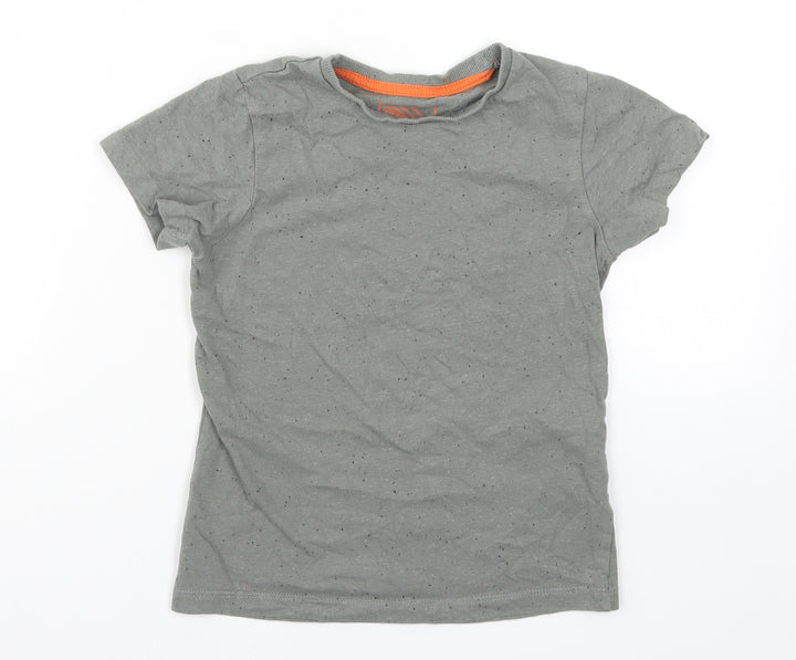 Matalan Boys Grey   Basic T-Shirt Size 7 Years