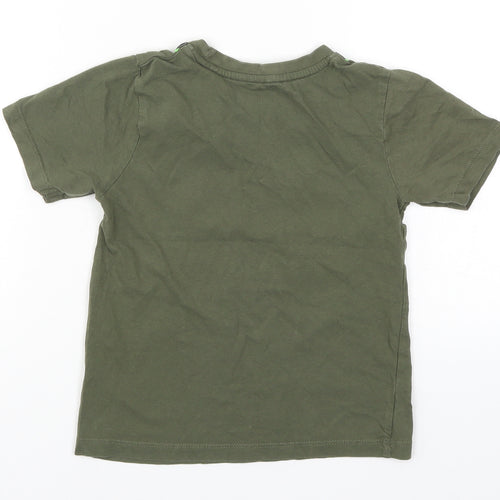 Bullabaloo Boys Green   Basic T-Shirt Size 7-8 Years  - Game On