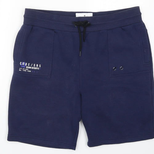 Denim Seventy3 Mens Blue   Sweat Shorts Size XL - Core/SRS Denim Seventy3