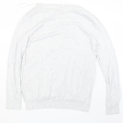 Peacocks Womens Grey  Knit Pullover Jumper Size 18