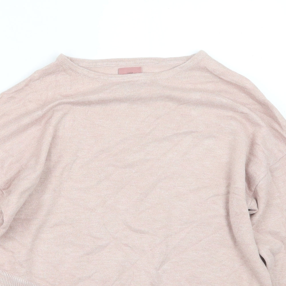 Zara Girls Pink  Knit Pullover Jumper Size 9 Years