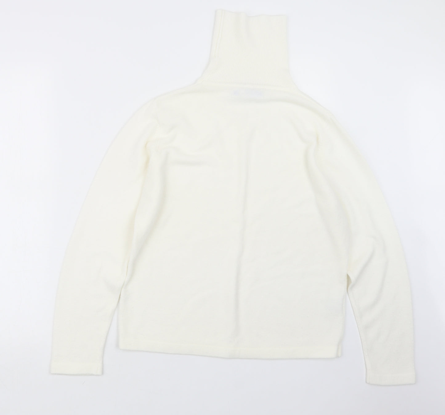 JDV Womens Ivory  Knit Pullover Jumper Size 12