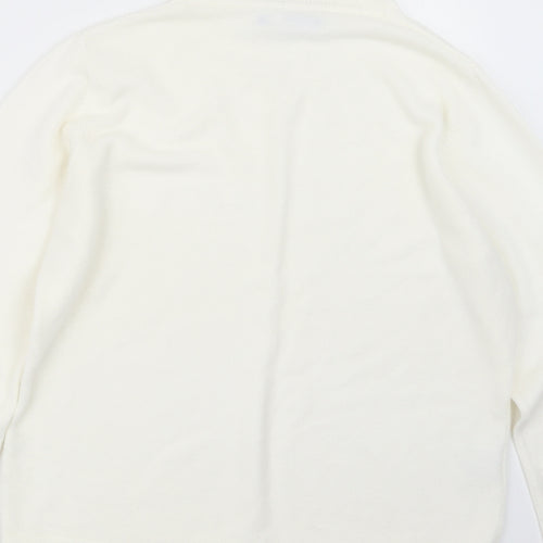 JDV Womens Ivory  Knit Pullover Jumper Size 12