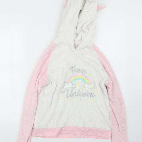 I Believe in Unicorns Womens Pink Geometric  Top One Piece Size 8  - Unicorn