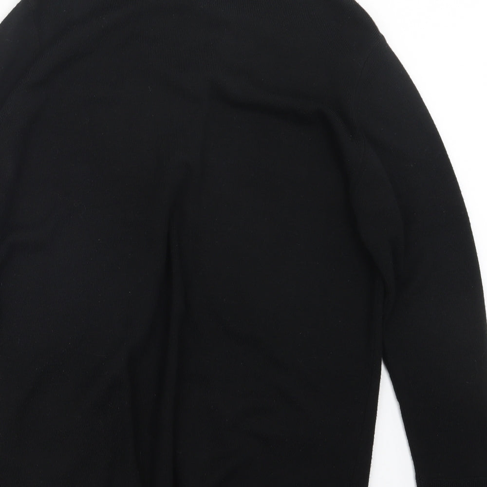 Marks and Spencer Womens Black  Knit Cardigan Jumper Size 12