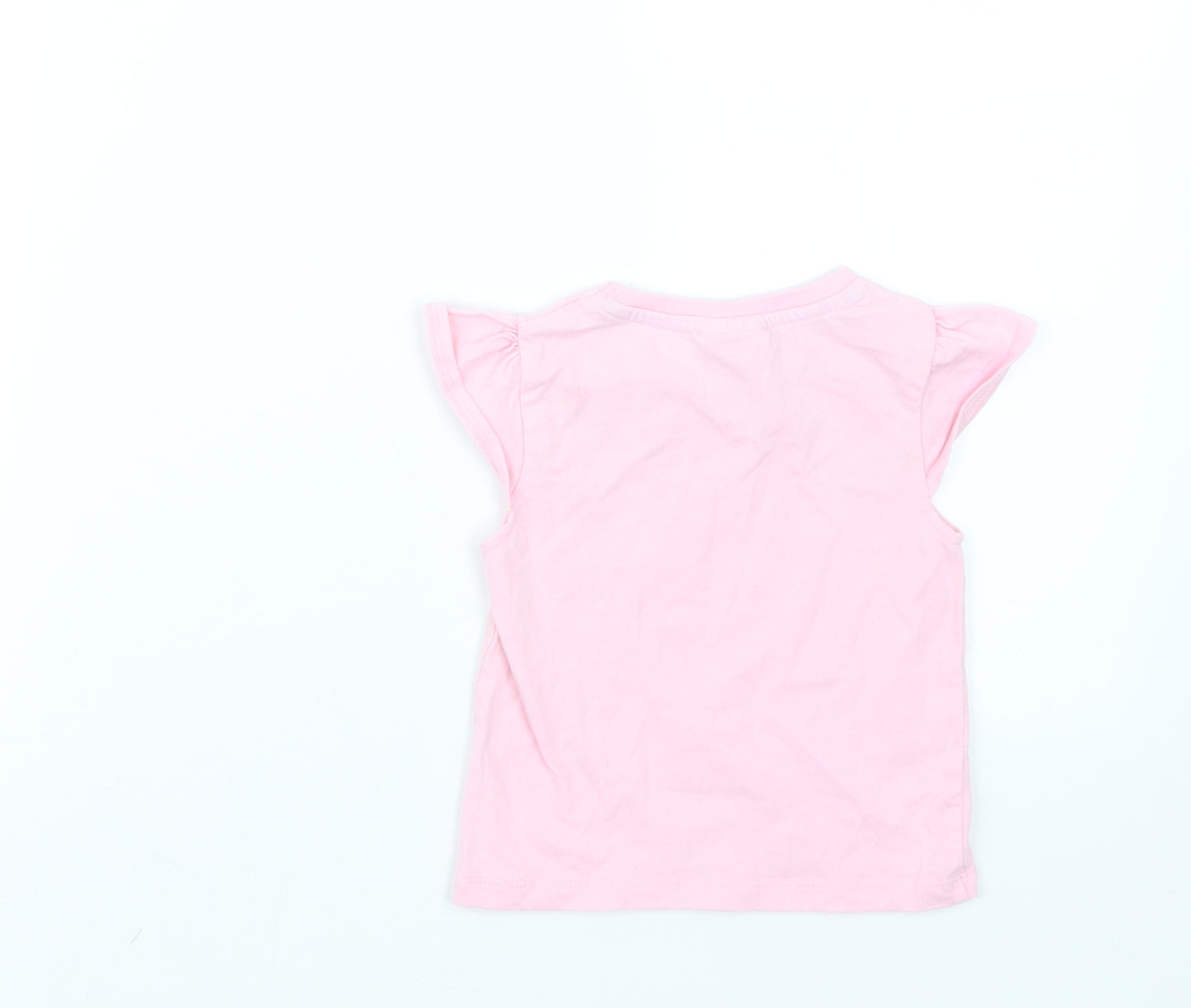 Peppa Pig Girls Pink Geometric  Babydoll Pyjama Top Size 12-18 Months  - Peppa Pig