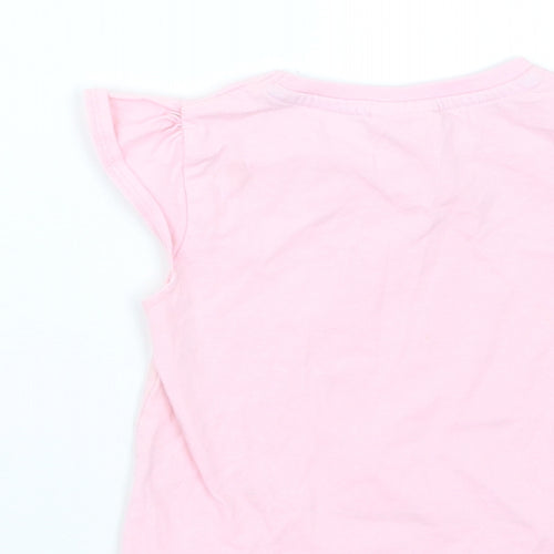 Peppa Pig Girls Pink Geometric  Babydoll Pyjama Top Size 12-18 Months  - Peppa Pig