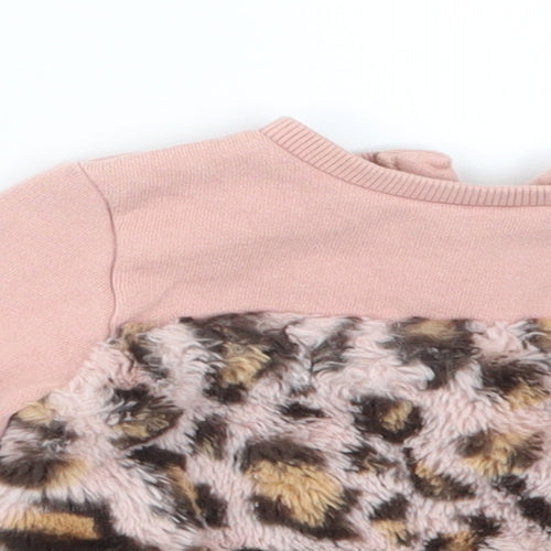 F&F Girls Pink   Pullover Jumper Size 3-6 Months