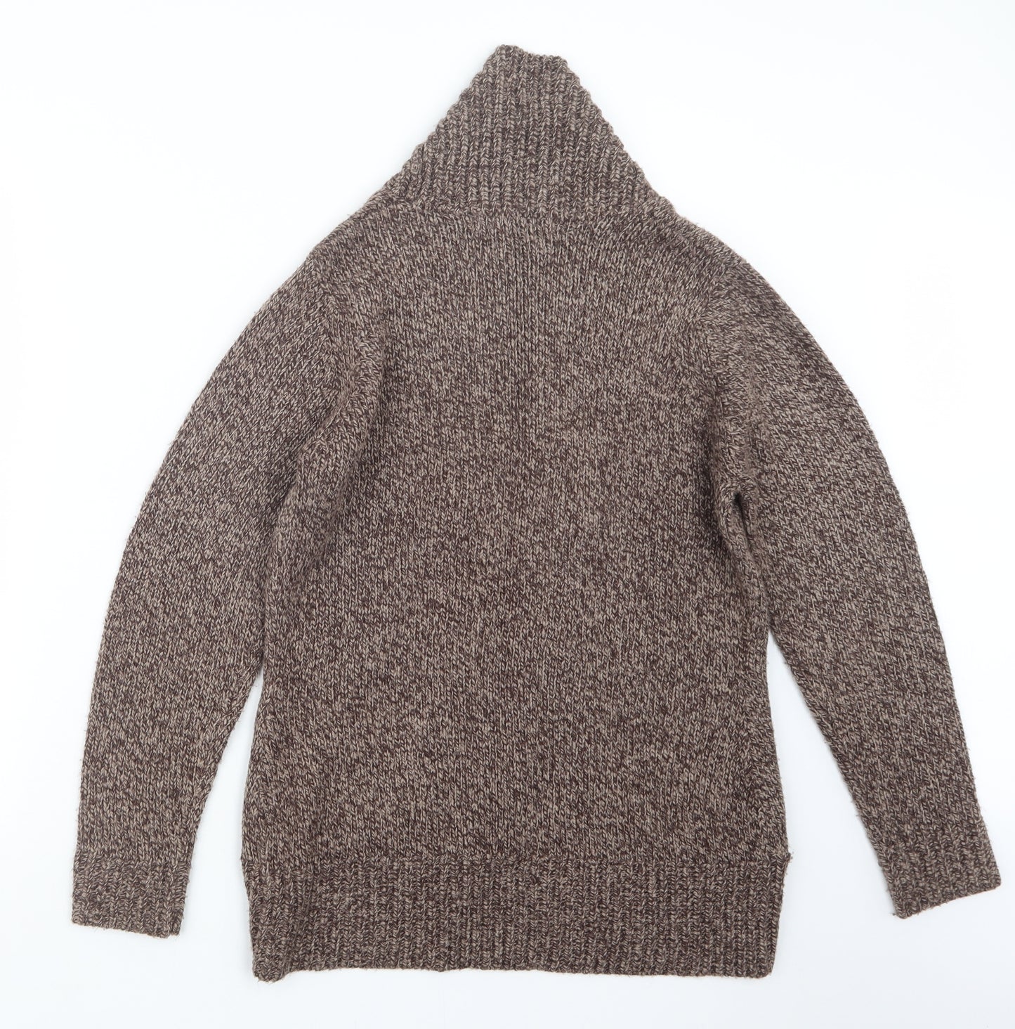 EWM Womens Beige  Knit Cape Jumper Size 14