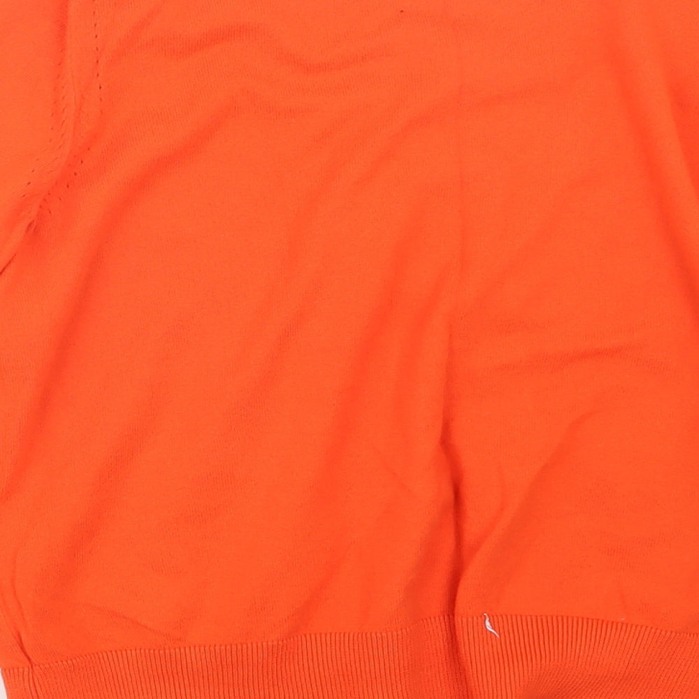 George Womens Orange  Knit Cardigan Jumper Size 14
