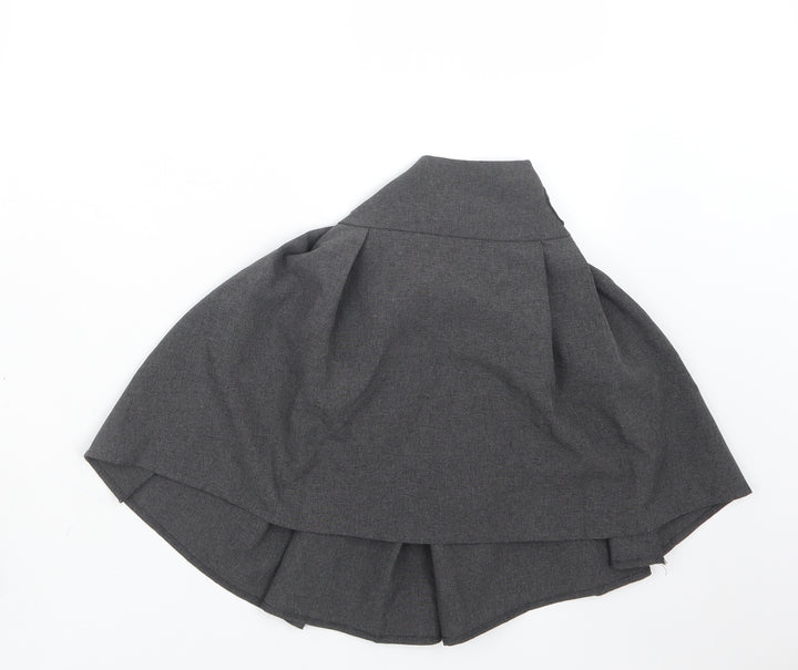 Peacocks Girls Grey A-Line Skirt Size 8-9 Years