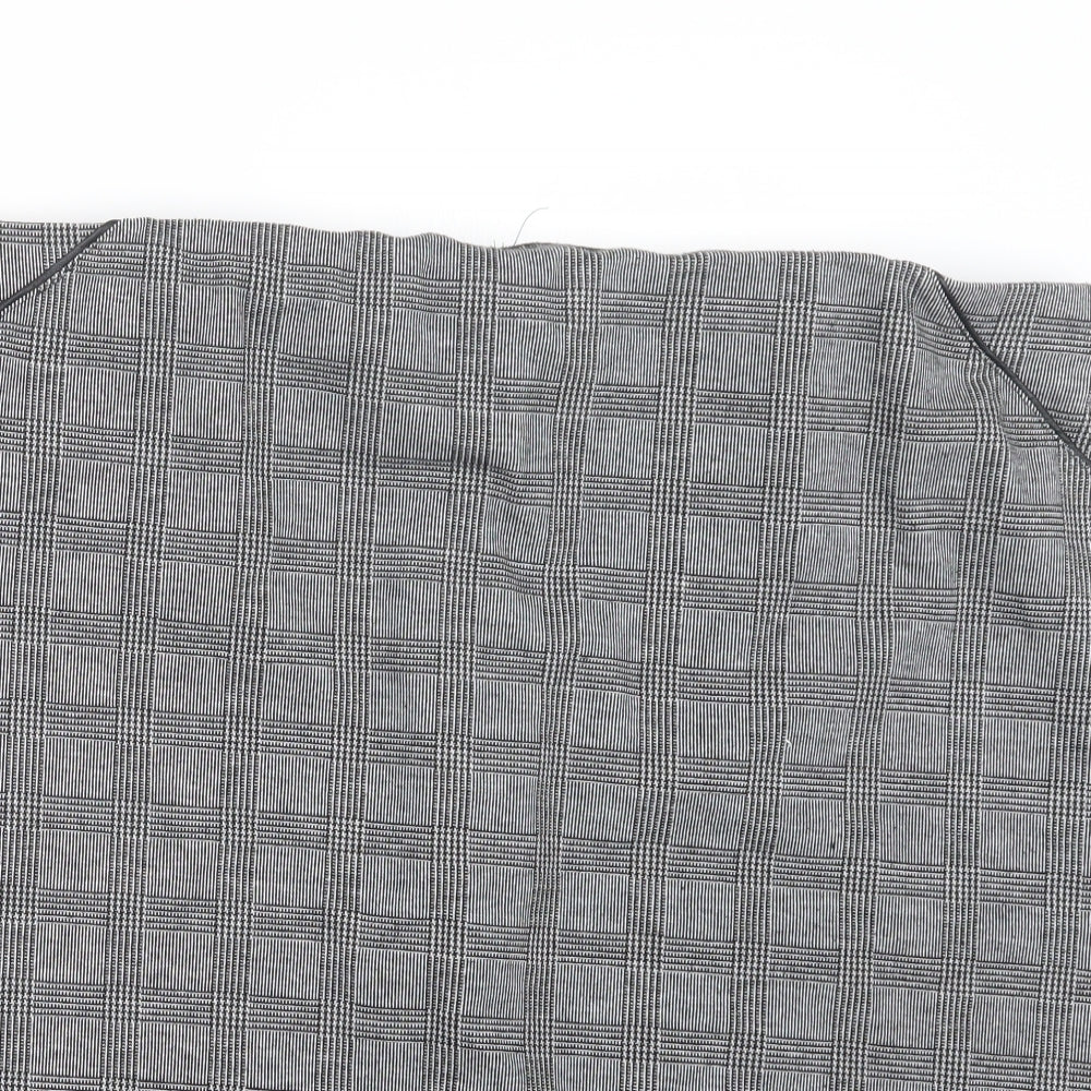 Bonmarché Womens Grey Check  Straight & Pencil Skirt Size 24