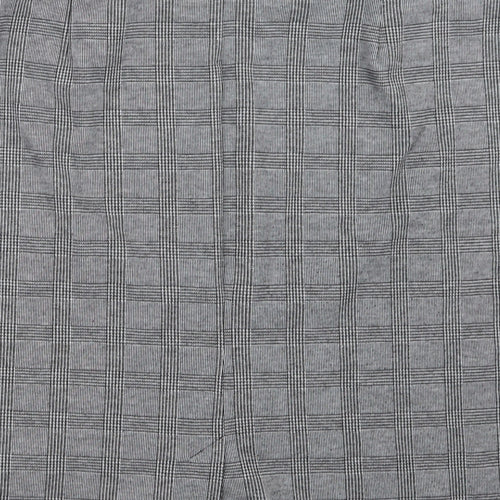 Bonmarché Womens Grey Check  Straight & Pencil Skirt Size 24