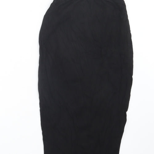 PRETTYLITTLETHING Womens Black   Straight & Pencil Skirt Size 8
