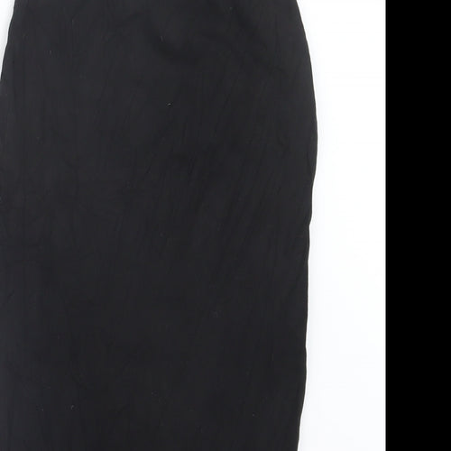 PRETTYLITTLETHING Womens Black   Straight & Pencil Skirt Size 8