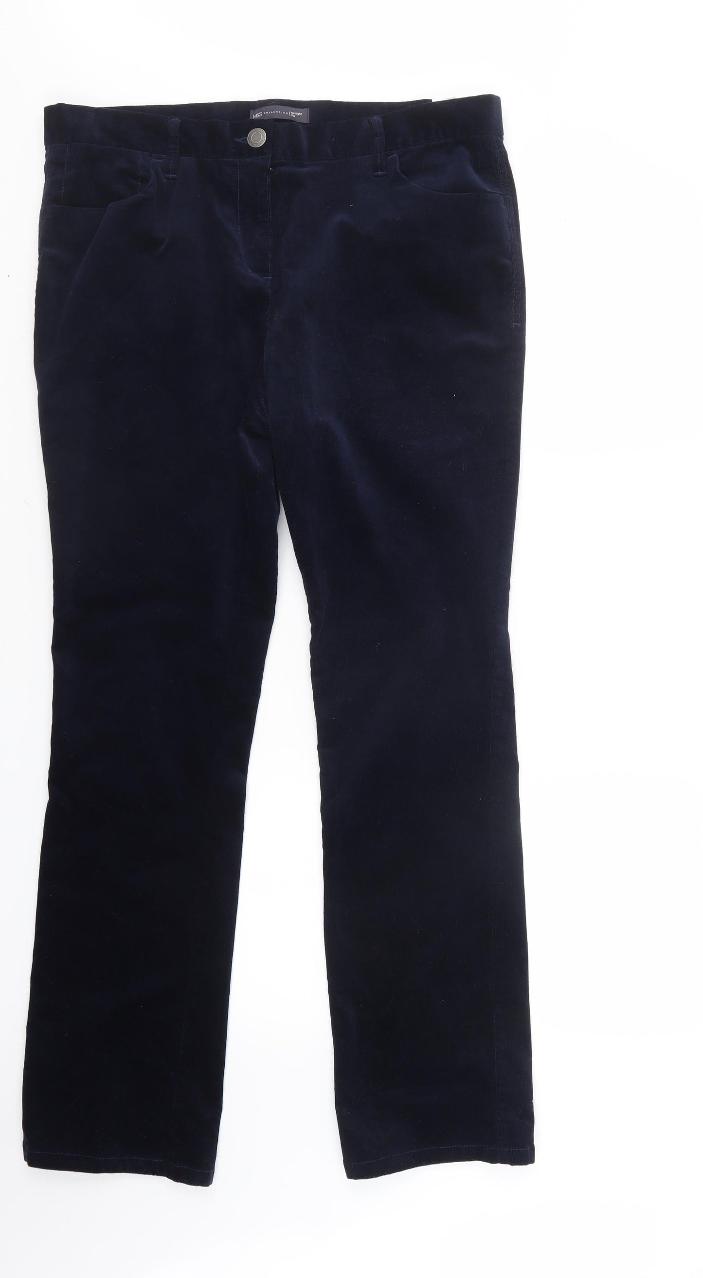 Marks and Spencer Womens Blue   Trousers  Size 14 L30 in