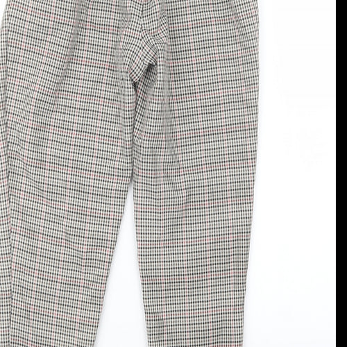 New Look Womens Black Houndstooth  Trousers  Size 10 L23.5 in