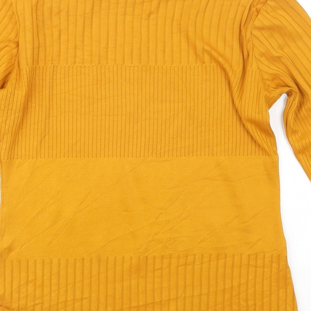 F&F Womens Yellow   Basic T-Shirt Size 10