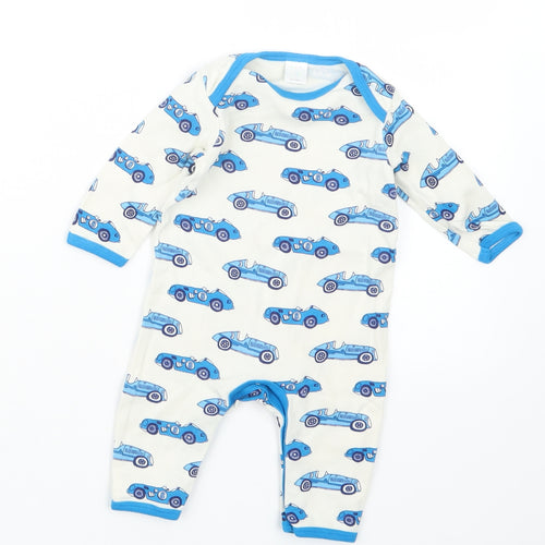 Mini Club Boys Blue Geometric  Babydoll One Piece Size 0-3 Months