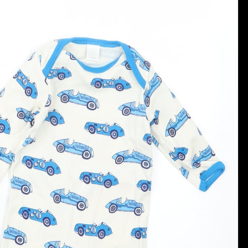 Mini Club Boys Blue Geometric  Babydoll One Piece Size 0-3 Months