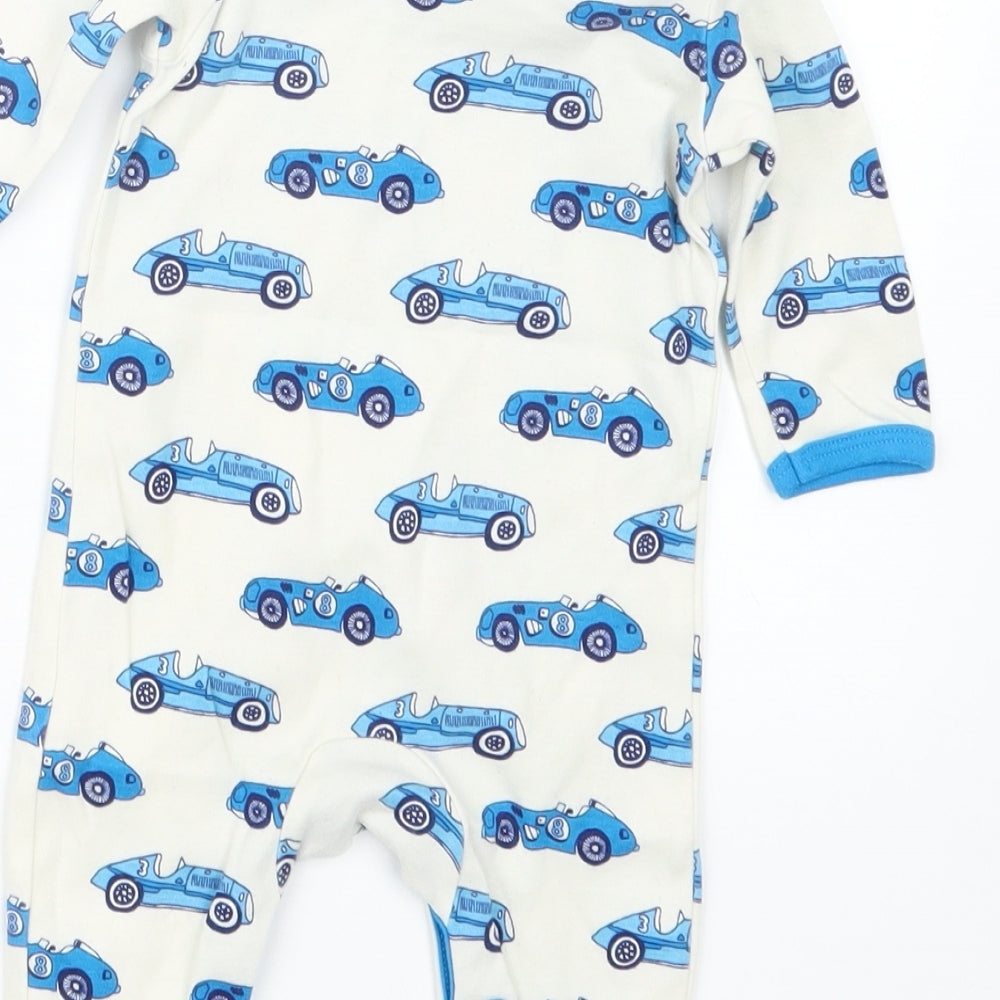 Mini Club Boys Blue Geometric  Babydoll One Piece Size 0-3 Months