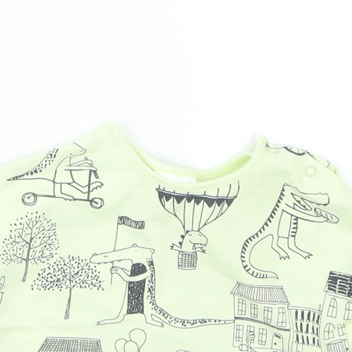 NEXT Boys Green Geometric  Basic T-Shirt Size 0-3 Months