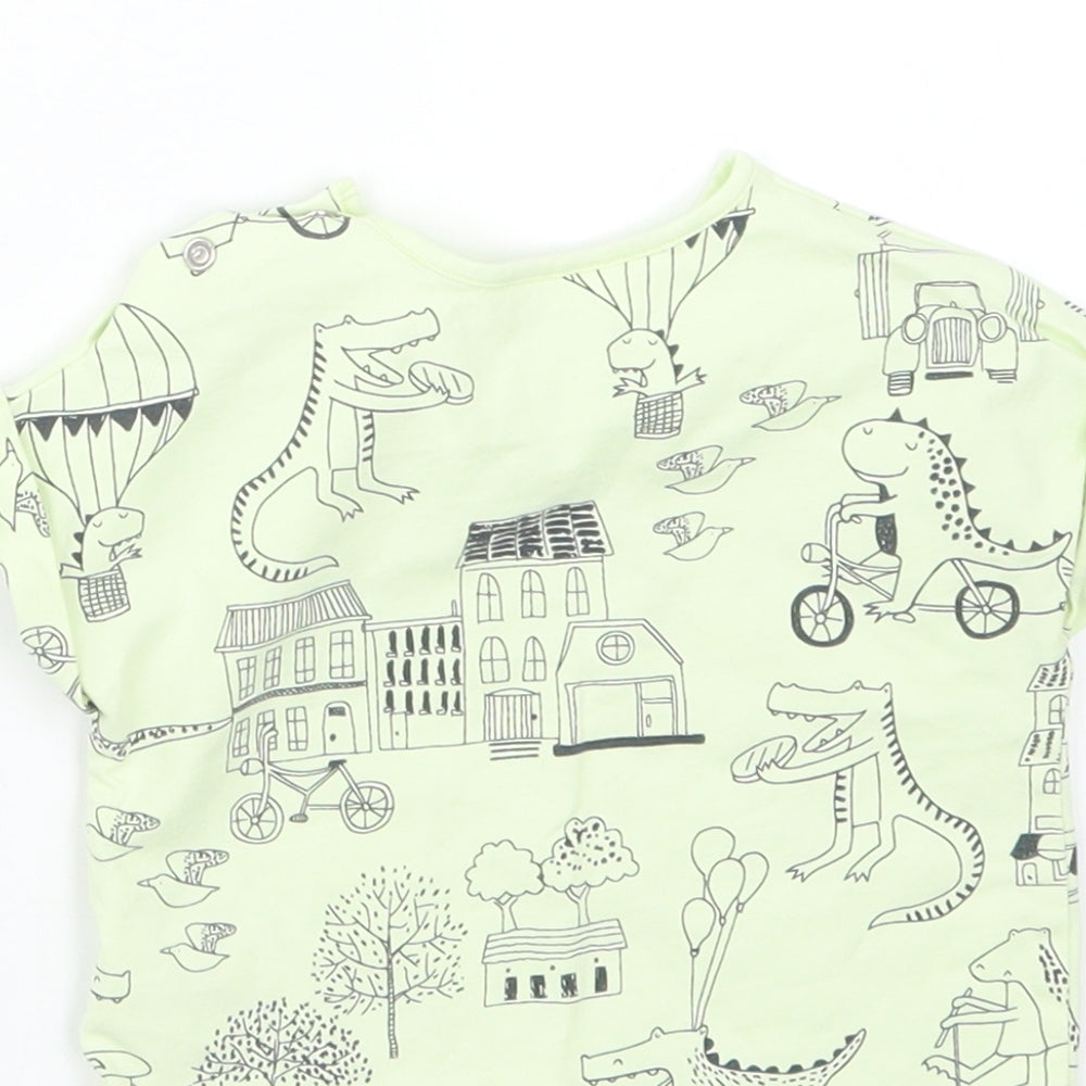 NEXT Boys Green Geometric  Basic T-Shirt Size 0-3 Months