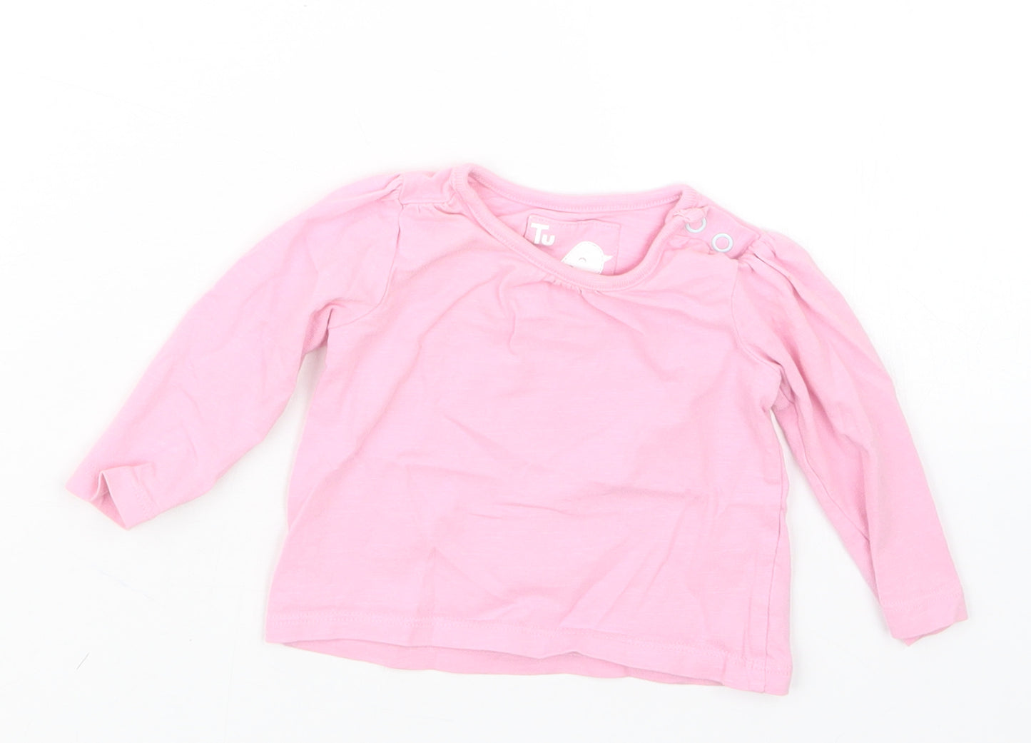 TU Girls Pink   Basic T-Shirt Size 0-3 Months